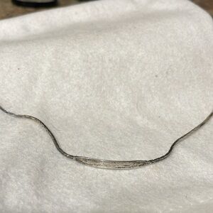 Vintage 925 Sterling Silver Italy ID Name Herringbone Bracelet🇮🇹